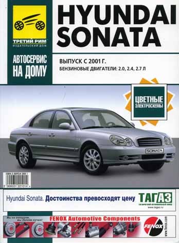 Hyundai Sonata с 2001 года самоучитель