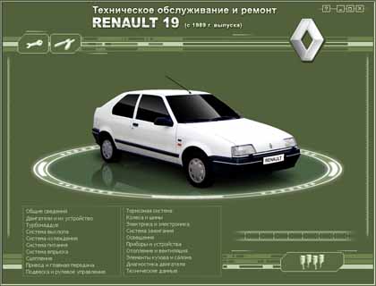 Renault 19 самоучитель