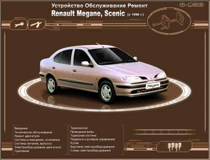Устройство Обслуживание Ремонт  Renault Megane, Scenic (с 1996 г.в) - С.Н. Погребной, А.Н. Шульгин