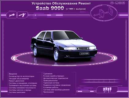 Устройство Обслуживание Ремонт  Saab 9000  (с 1985 г выпуска) - 